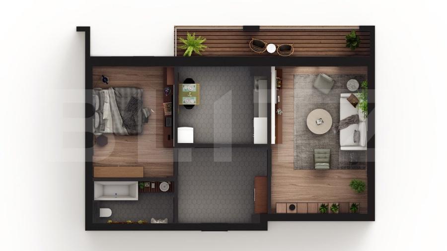 Apartament de 2 camere, decomandat, etaj intermediar, Visani - 3