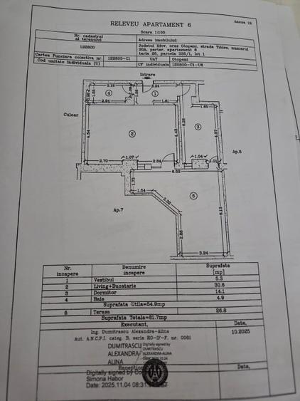 Apartament 2 cam Tersa Central Nou pretabil Birou - 6