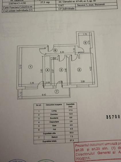 Apartament 2 camere de vanzare - 1