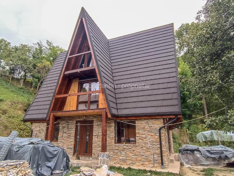 Casă tip cabană, structură solidă, 122mp, priveliște superbă
