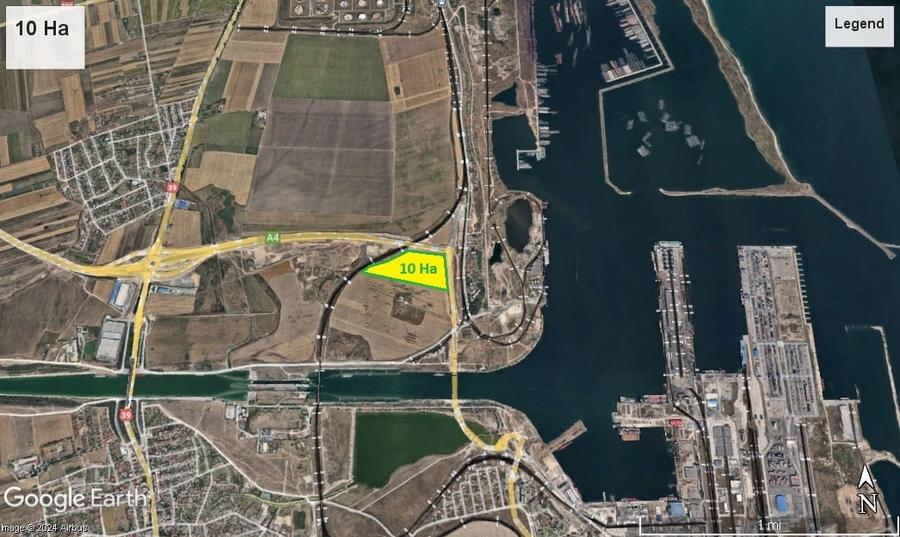 Portul Constanta - Teren cu acces la cale ferata si A4 - 1