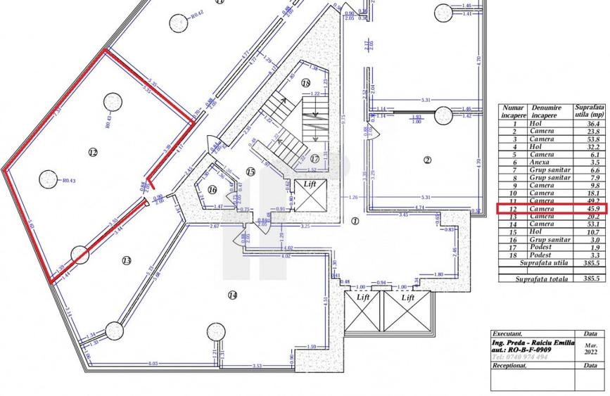 Spatiu de birouri | Vitan Center | Utilitati incluse | 46mp - 5