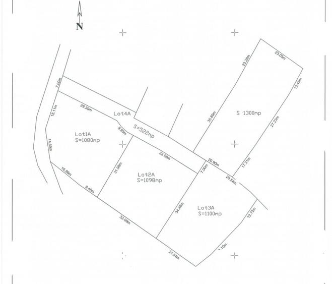 Parcele de teren in Tauti, Intravilan, 1100 mp - 1