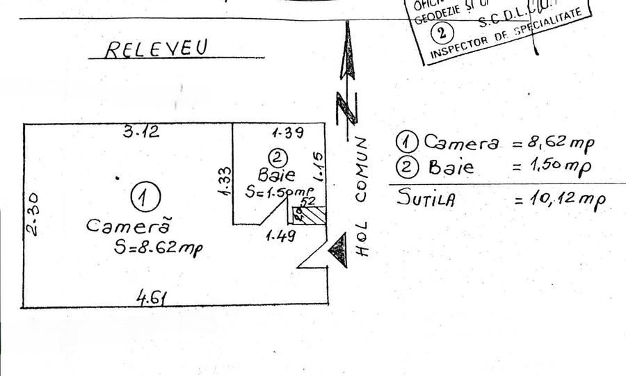 11.500 Euro Garsonieră de vânzare – Micro 19, etaj 2/4 - 4