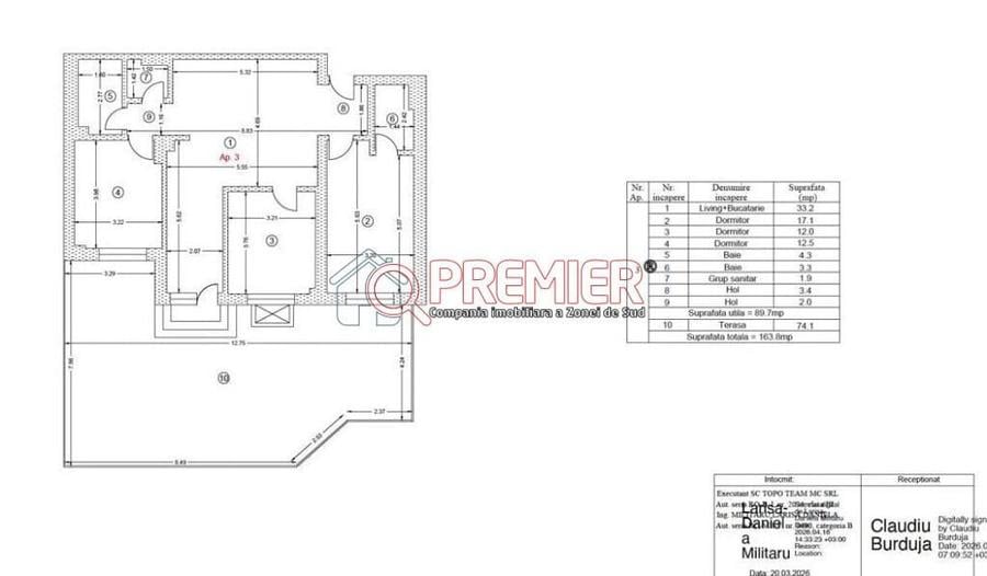 4 camere premium si curte 74mp - Metrou Berceni - 1