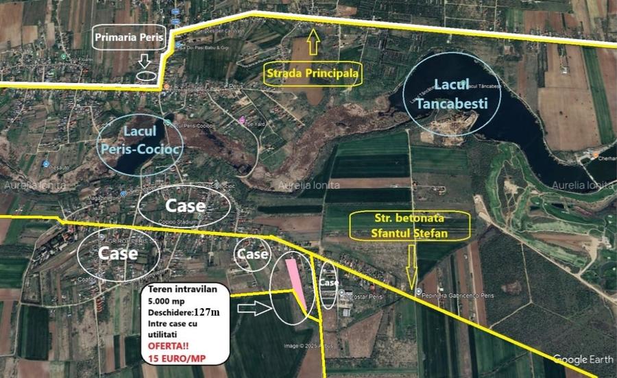 Teren Construcții intravilan de 5000 mp, în Periș