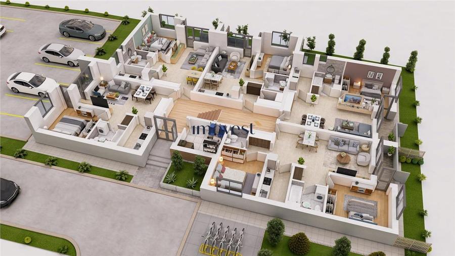 Apartament cu 2 camere decomandat în 14 Mai