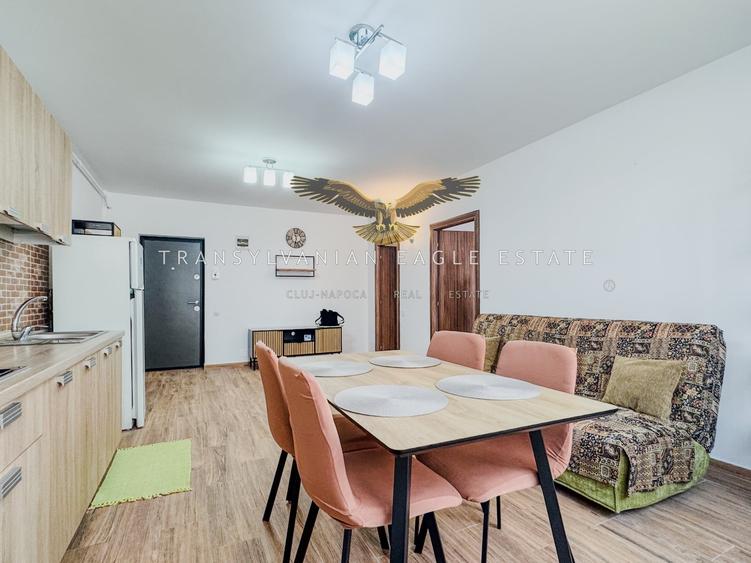 Apartament cu 2 camere semidecomandat, mobilat în Florești