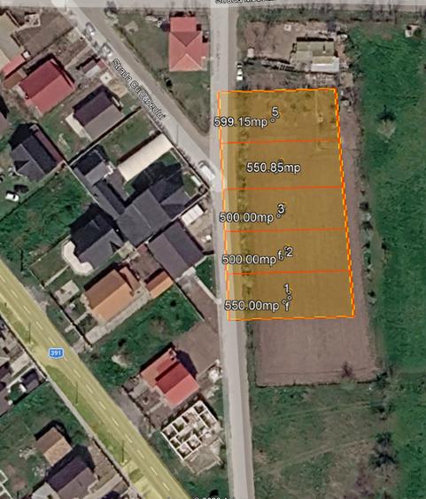 Teren Topraisar de vanzare loturi 500-600 - 2