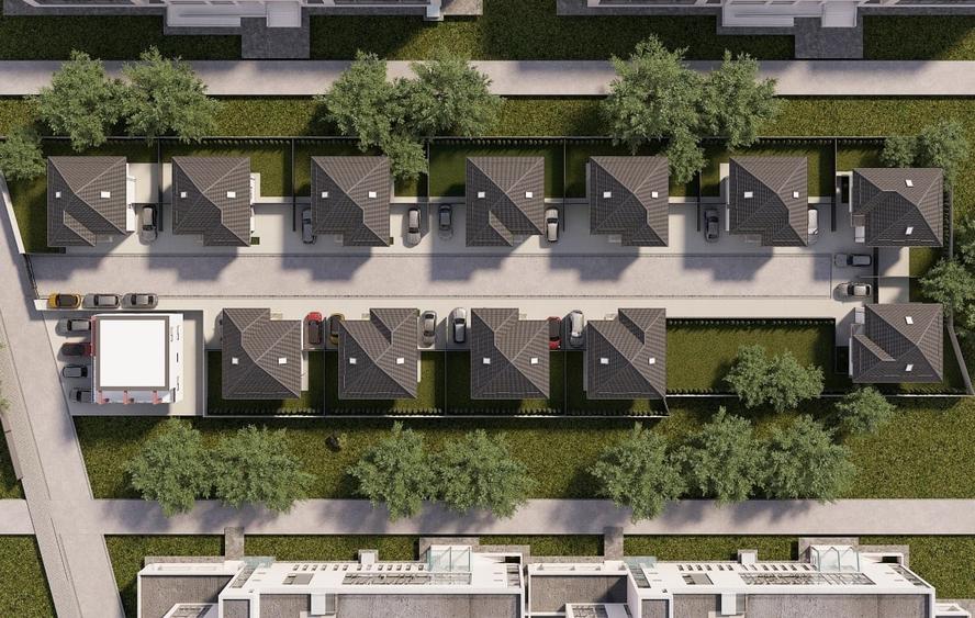 Casă individuală cu 5 camere cu Teren 300 Mp în Central