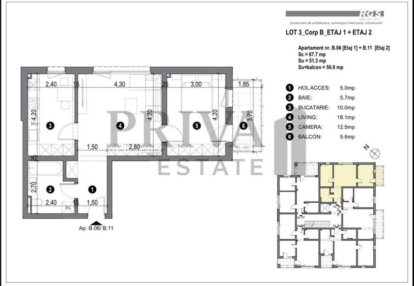 Apartament cu 2 camere în Dâmbovița