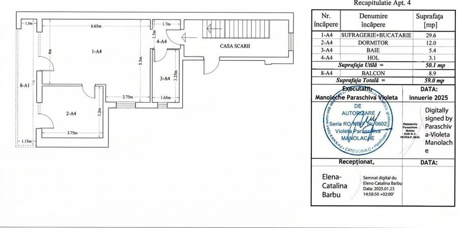 Apartament cu 2 camere în Pantelimon