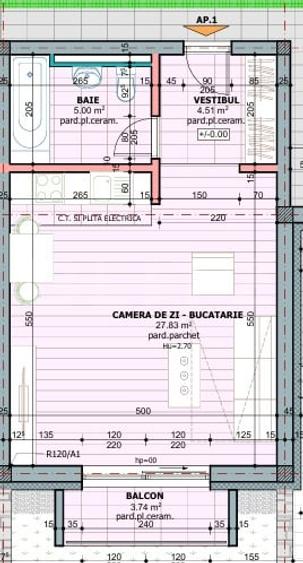 Bloc Nou Apartament cu 1 Camera - 1