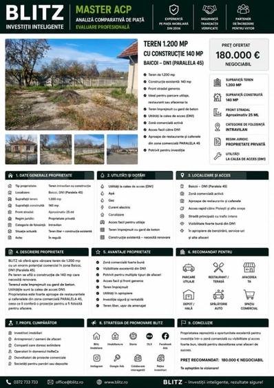 Casă individuală cu 3 camere cu Teren 1200 Mp în Băicoi