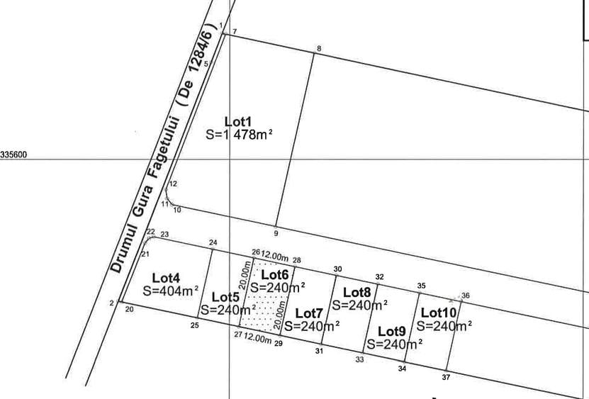 Teren Construcții intravilan de 240 mp, în Theodor Pallady