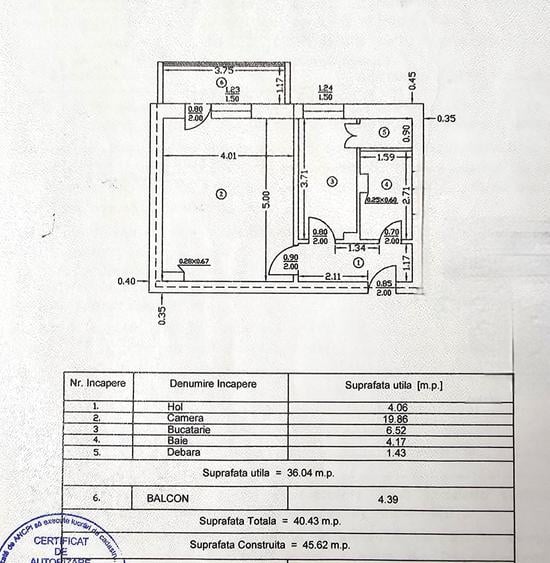 Garsonieră decomandată în Calea Romanului