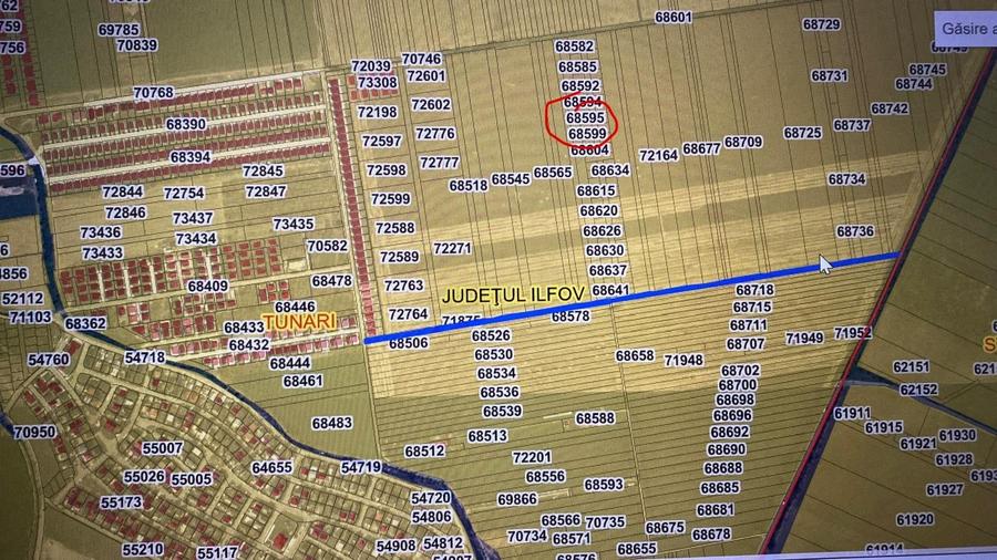 Teren Construcții intravilan de 1200 mp, în Tunari