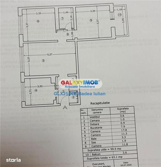 Apartament cu 3 camere în Titan