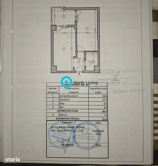 Apartament cu 2 camere în Unirii