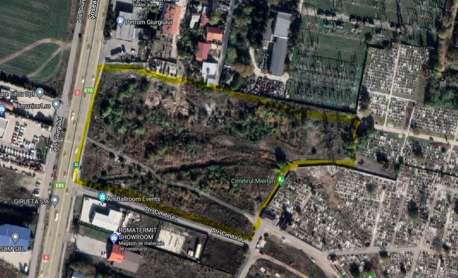 Teren Construcții intravilan de 23200 mp, în Giurgiului