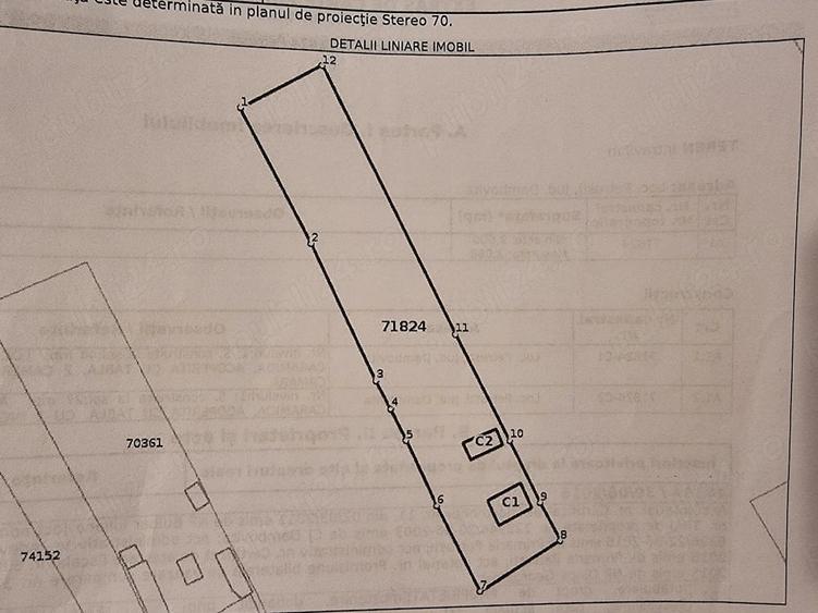Casă cu 2 camere cu Teren 2000 Mp în Petrești