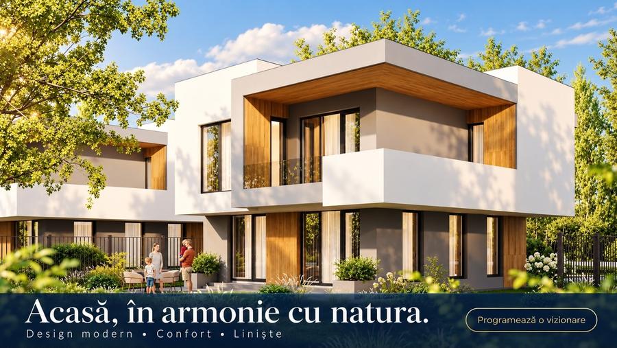 Casă individuală cu 4 camere cu Canalizare în Domnești