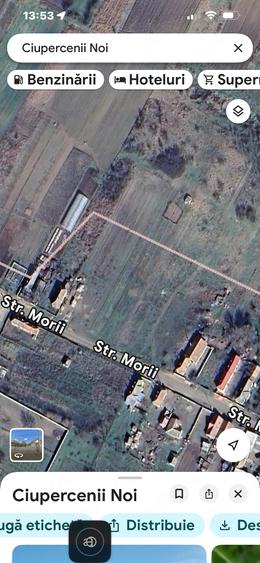 Teren de 3800 mp, în Ciupercenii Noi