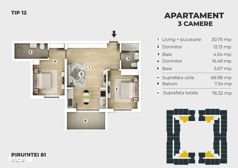 3 camere 81 Residence, 4 minute de statia Metrou Berceni, finalizat, p - 8