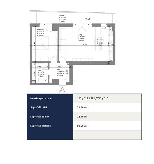 Apartament cu 2 camere decomandat în Alexandru cel Bun