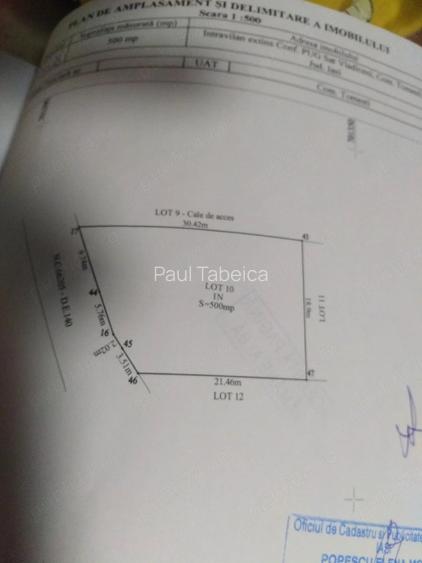 Teren de 500 mp, în Vlădiceni