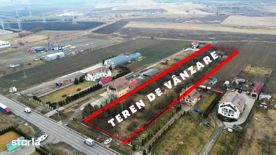 Teren de vanzare la intrare in Ungheni cu deschidere de 36 m la E60 - 3