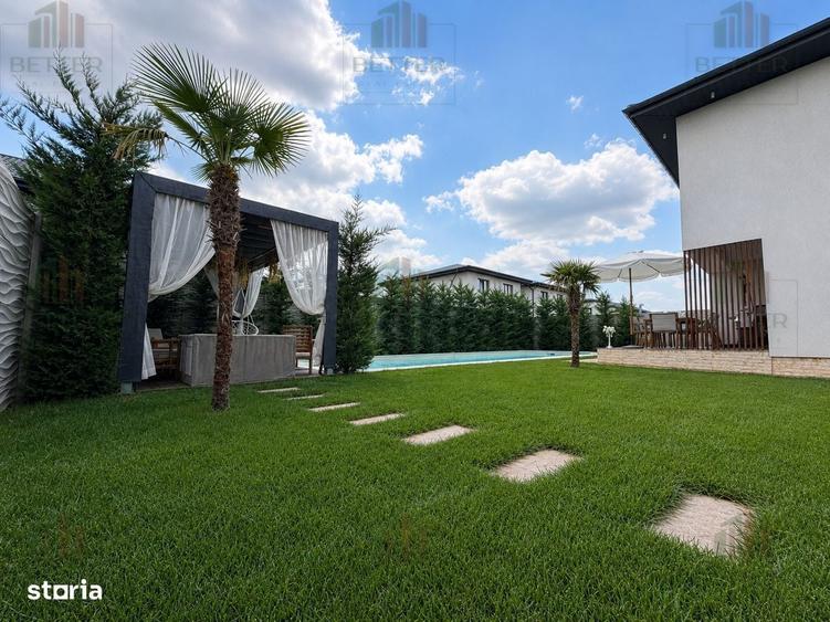 Vila individuala de vanzare in Berceni Piscina incalzita, Mobilata - 14
