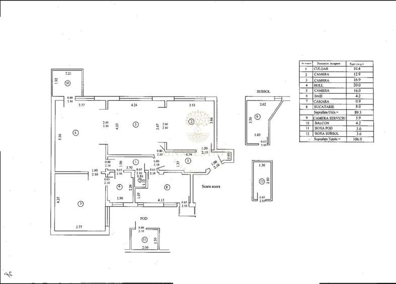 Apartament cu 4 camere decomandat în Centrul Civic