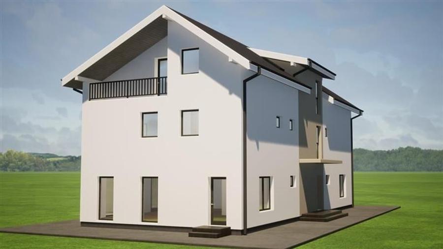Duplex cu 4 camere cu Teren 210 Mp în Tărlungeni
