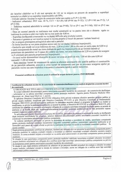 Teren de 493 mp, în Central