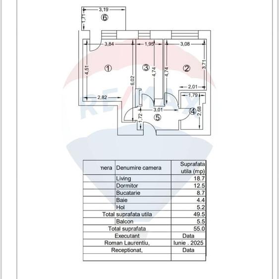 Apartament cu 2 camere decomandat în Aviației