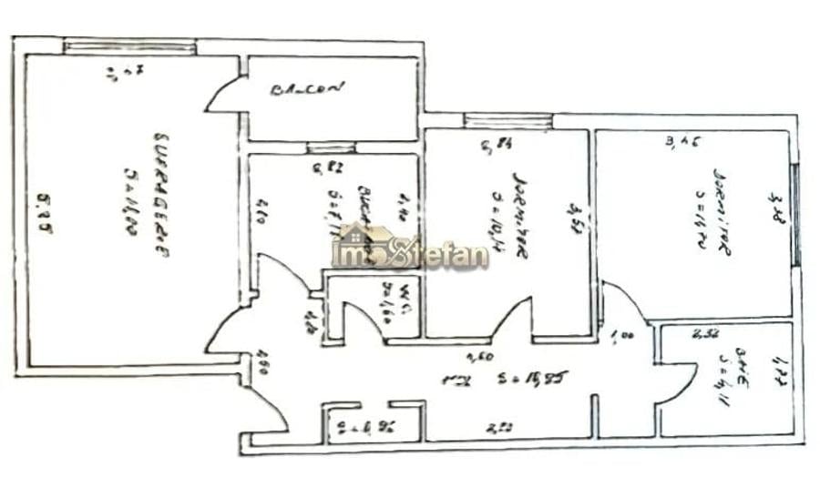 Apartament cu 3 camere decomandat în Gara