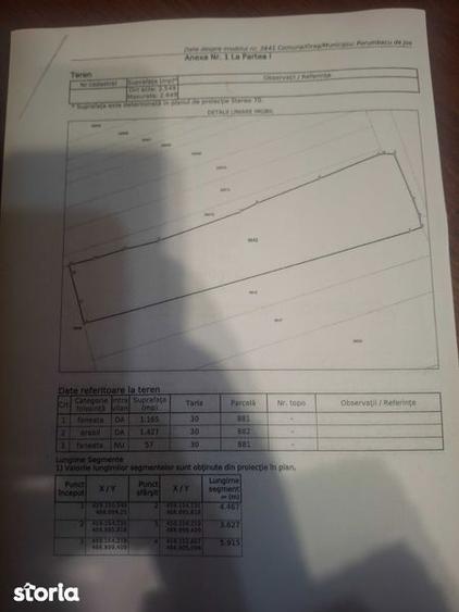 Teren de 2649 mp, în Porumbacu de Jos