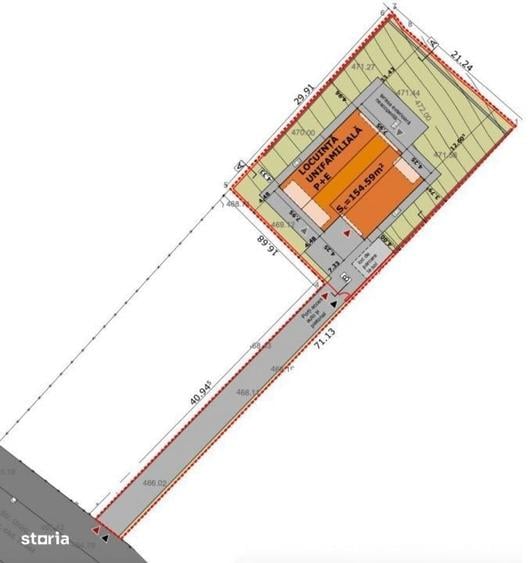 Casă cu 4 camere cu Teren 786 Mp în Chinteni
