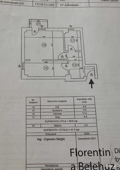 APARTAMENT 1 CAMERA, ETAJ 2/3, BLOC NOU, MOBILAT SI UTILAT, POPAS PACURARI - 5