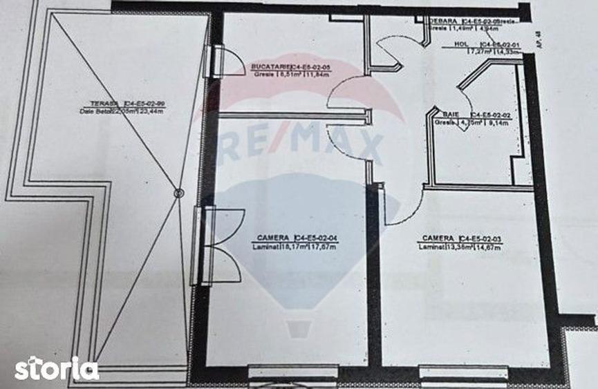 Apartament cu 2 camere decomandat în Bartolomeu