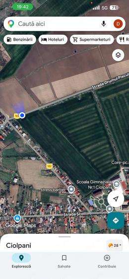 Teren de 1000 mp, în Ciolpani