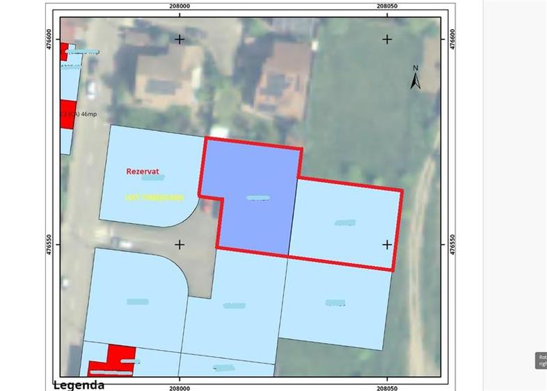 Teren Construcții intravilan de 1033 mp, în Girocului