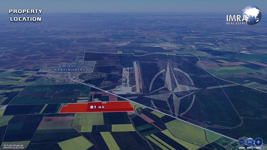 Teren Construcții extravilan de 812800 mp, în Mihail Kogălniceanu