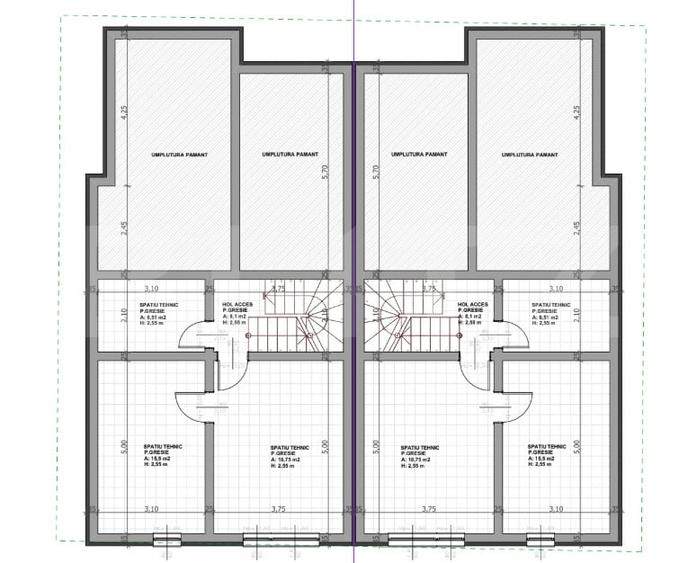 Duplex cu 6 camere cu Canalizare în Dâmbul Rotund