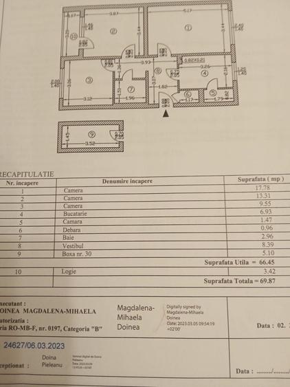 Apartament cu 3 camere decomandat în Valea Ialomiței