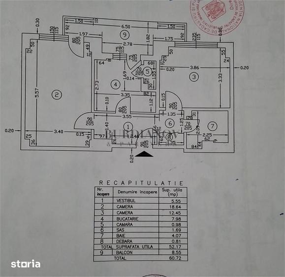 Apartament cu 2 camere în Ștefan cel Mare