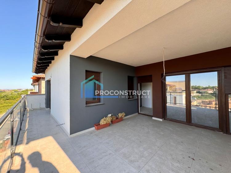 Penthouse cu 3 camere semidecomandat în Giroc