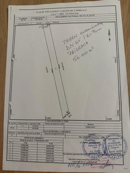 Teren de 50000 mp, în Exterior Vest
