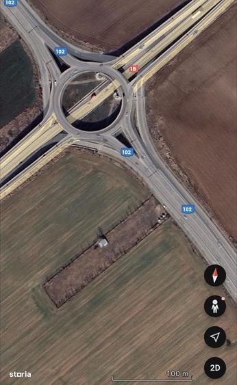 Vanzare Inchiriere teren 5000 mp - DJ 102 Albert Intersectie Paulesti - 2